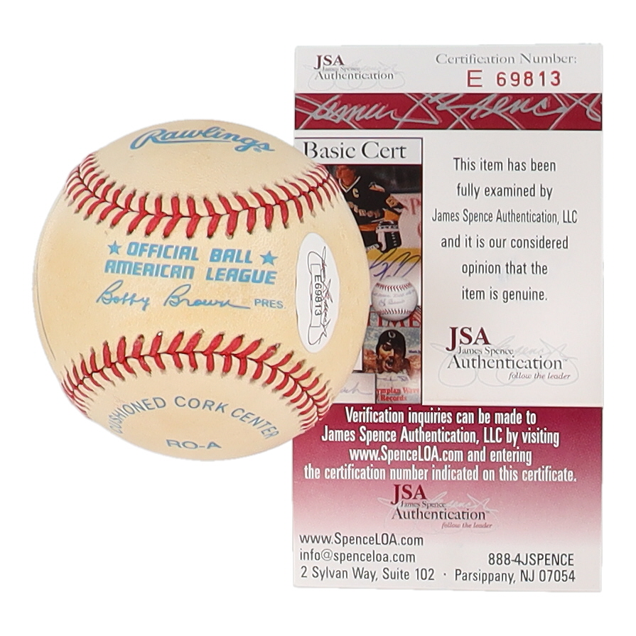 Cal Ripken Jr. & Sachio Kinugasa Signed OAL Baseball (JSA) at PristineAuction.com Cal Ripken Jr. & Sachio Kinugasa Signed OAL Baseball (JSA) at PristineAuction.com