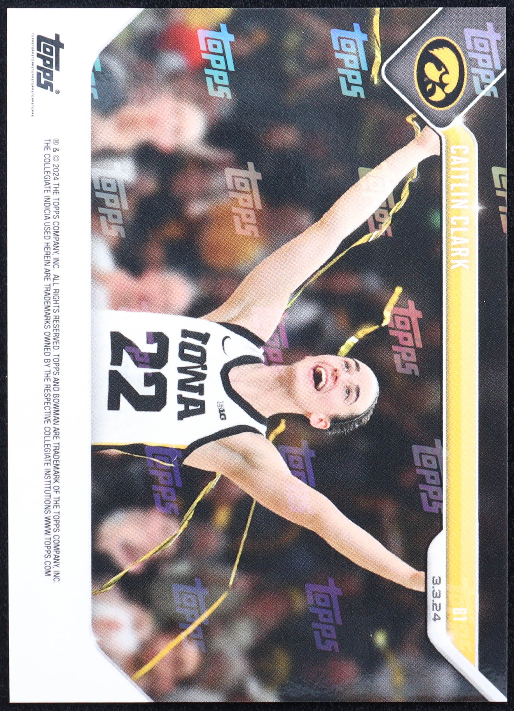 Caitlin Clark 2023-24 Bowman University Now #61 RC at PristineAuction.com Caitlin Clark 2023-24 Bowman University Now #61 RC at PristineAuction.com