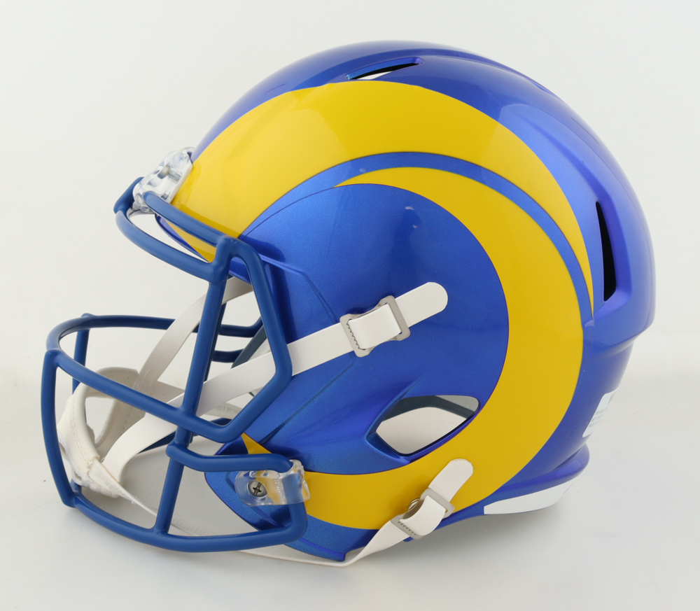 Puka Nacua Signed Rams Full-Size Speed Helmet (Fanatics) at PristineAuction.com Puka Nacua Signed Rams Full-Size Speed Helmet (Fanatics) at PristineAuction.com