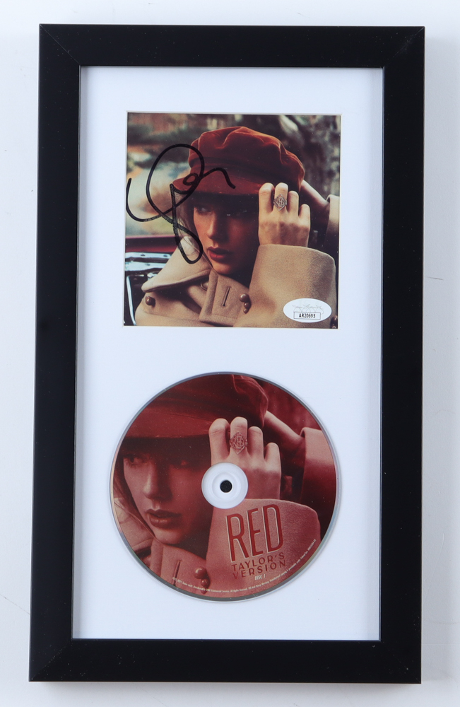 Taylor Swift Signed "Red (Taylor's Version)" Custom Framed CD Album
