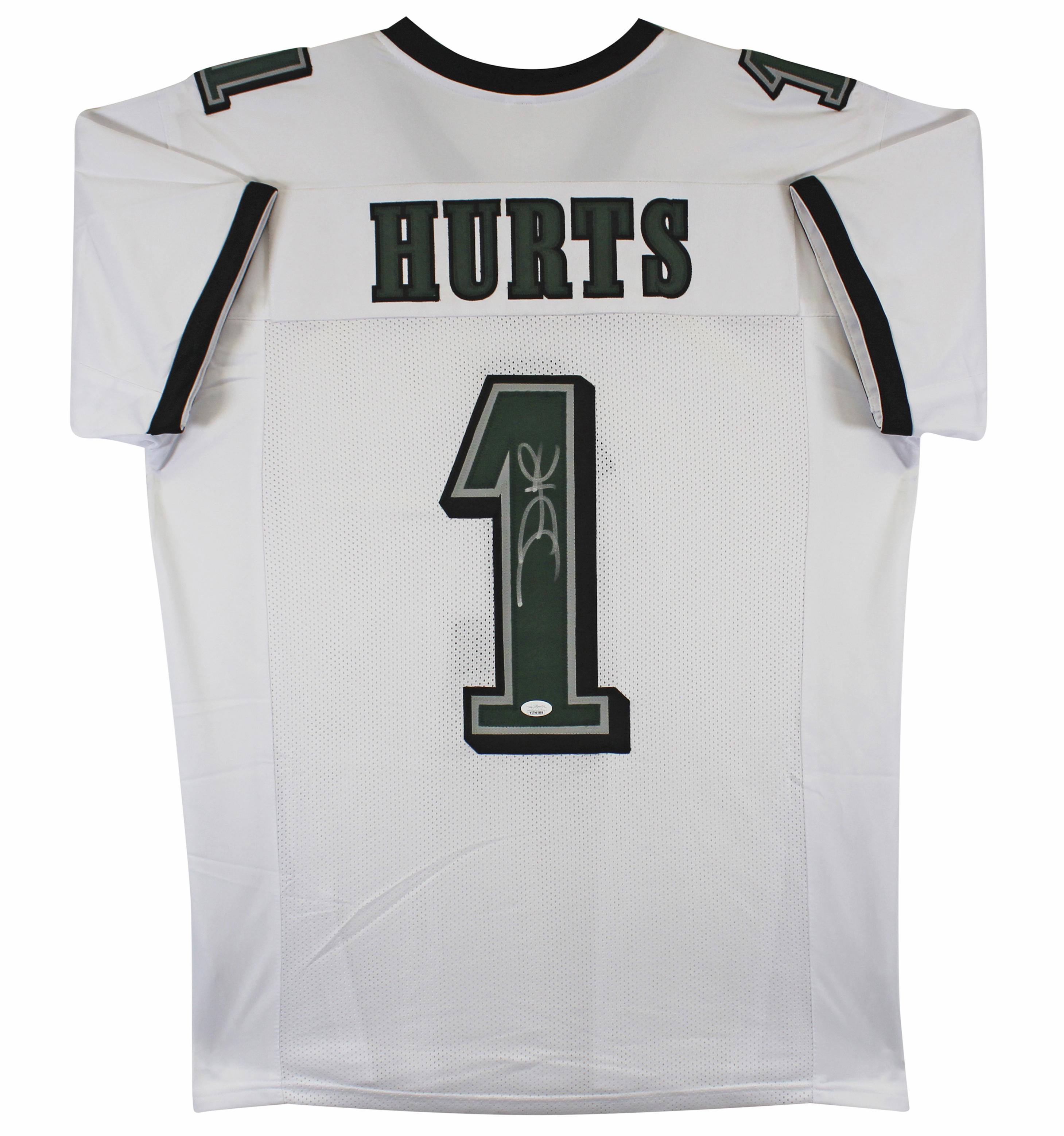 Jalen Hurts Signed Jersey (JSA) at PristineAuction.com Jalen Hurts Signed Jersey (JSA) at PristineAuction.com
