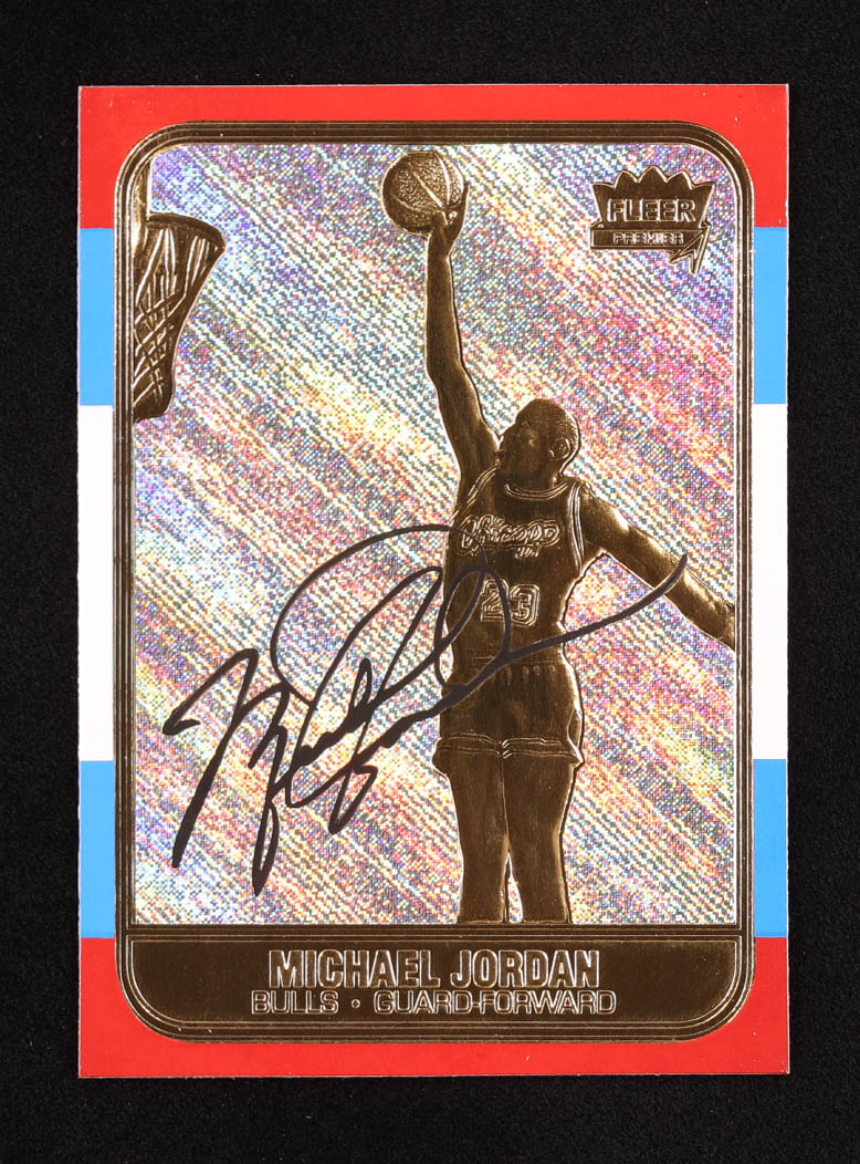 Michael Jordan 1997 Bleachers/Fleer Gold Holographic Foil #6 / 1986-87 at PristineAuction.com Michael Jordan 1997 Bleachers/Fleer Gold Holographic Foil #6 / 1986-87 at PristineAuction.com