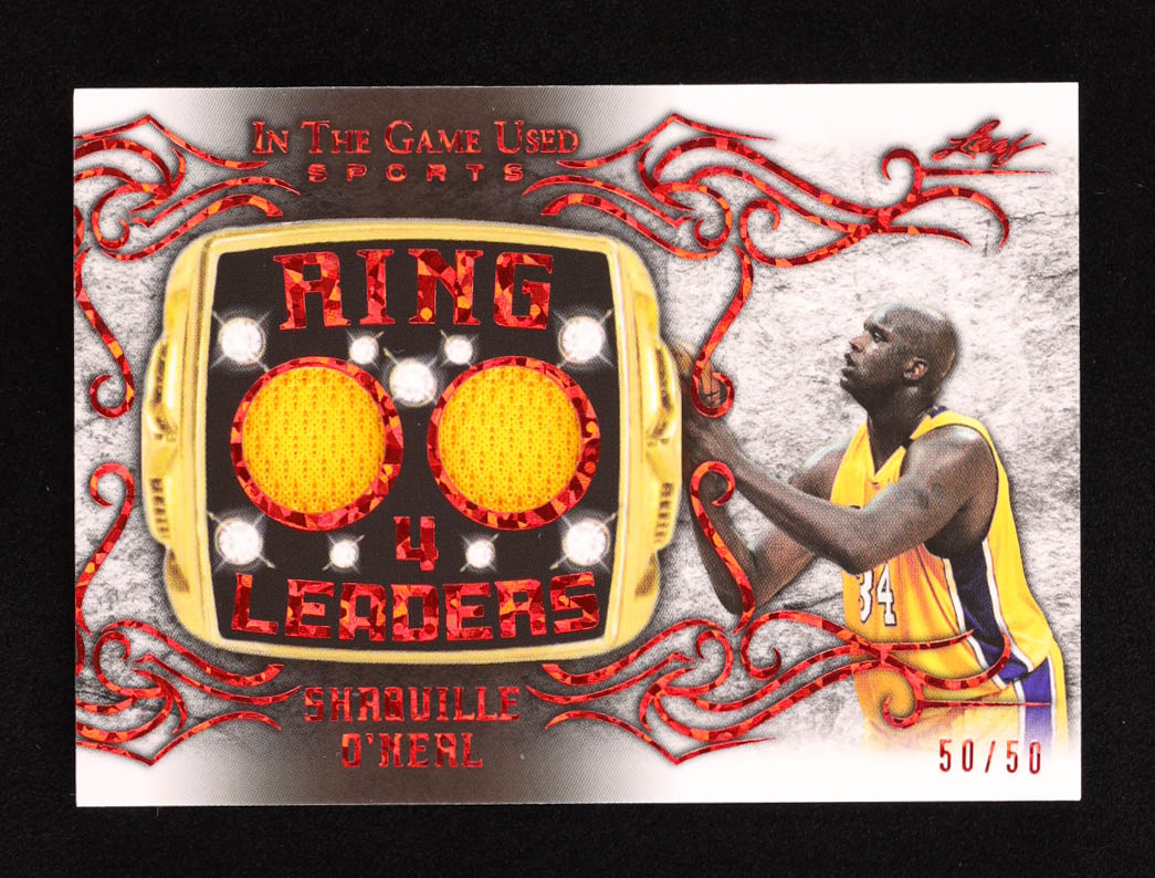 Shaquille O'Neal 2022 ITG Used Sports Ring Leaders Red Pattern #RL30 #50/50 at PristineAuction.com Shaquille O'Neal 2022 ITG Used Sports Ring Leaders Red Pattern #RL30 #50/50 at PristineAuction.com
