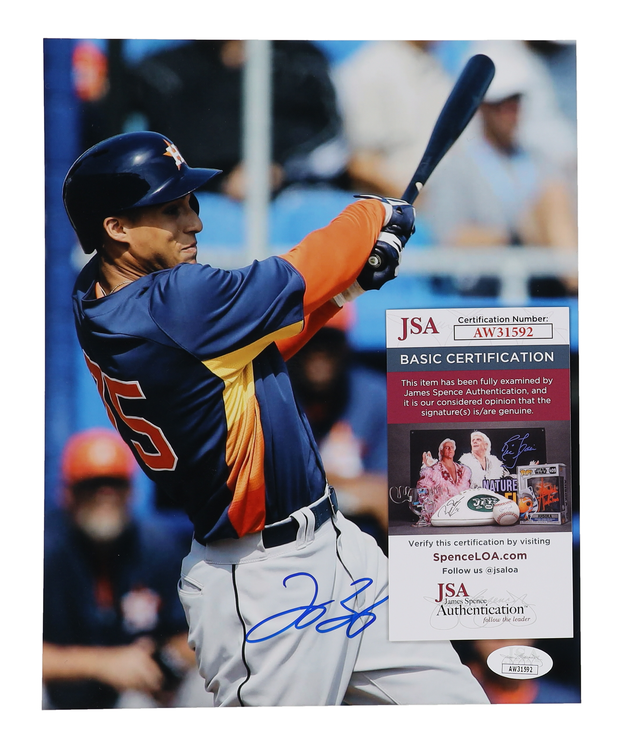 George Springer Signed Astros 8x10 Photo (JSA) at PristineAuction.com George Springer Signed Astros 8x10 Photo (JSA) at PristineAuction.com