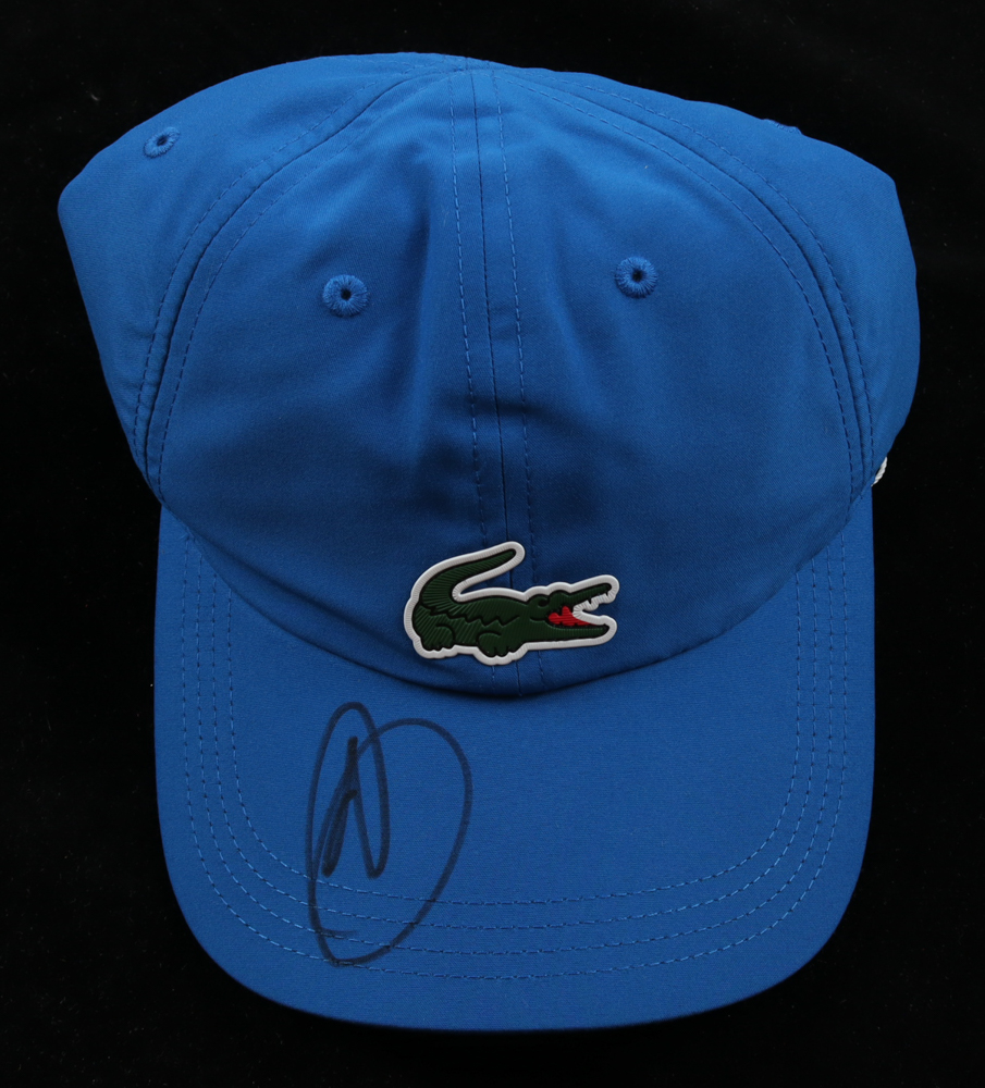 Novak Djokovic Signed Lacoste Adjustable Hat (Beckett) at PristineAuction.com Novak Djokovic Signed Lacoste Adjustable Hat (Beckett) at PristineAuction.com