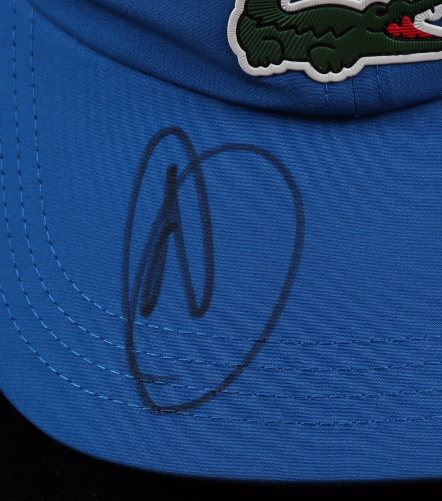 Novak Djokovic Signed Lacoste Adjustable Hat (Beckett) at PristineAuction.com Novak Djokovic Signed Lacoste Adjustable Hat (Beckett) at PristineAuction.com