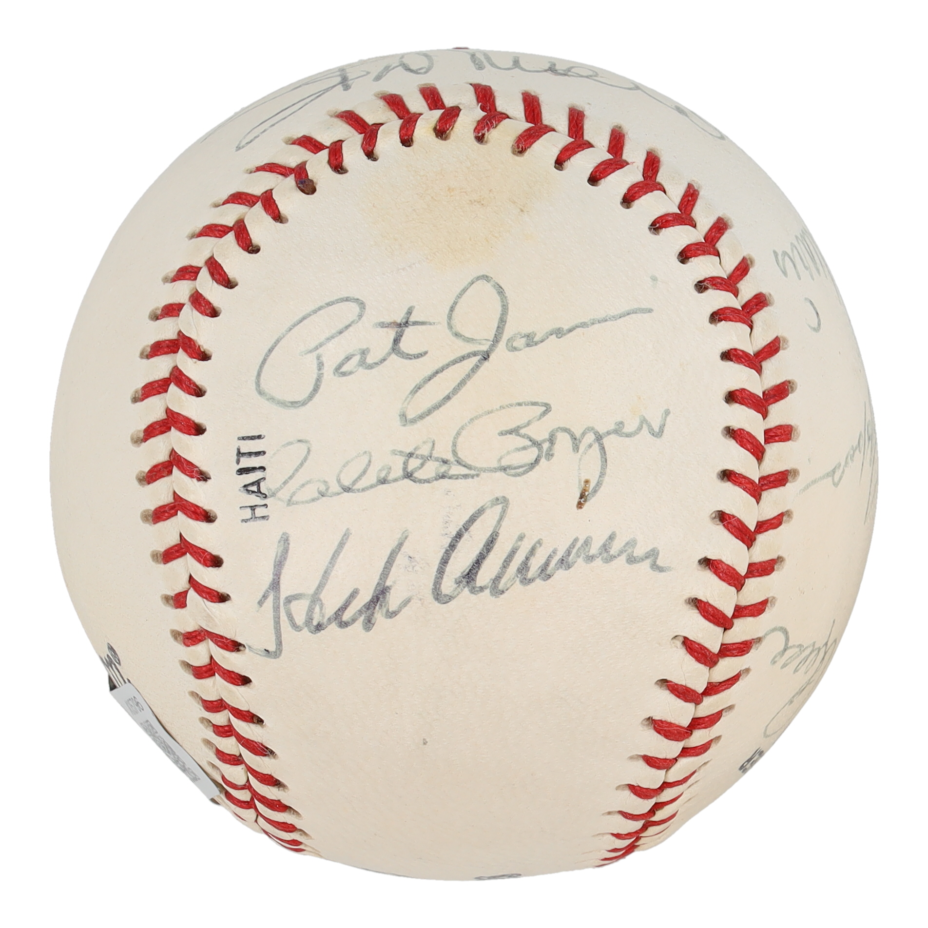 MLB HOFers & Stars Baseball Signed by (9) with Roger Maris, Hank Aaron, Stan Musial, Pee Wee Reese, Warren Spahn (Beckett) at PristineAuction.com MLB HOFers & Stars Baseball Signed by (9) with Roger Maris, Hank Aaron, Stan Musial, Pee Wee Reese, Warren Spahn (Beckett) at PristineAuction.com