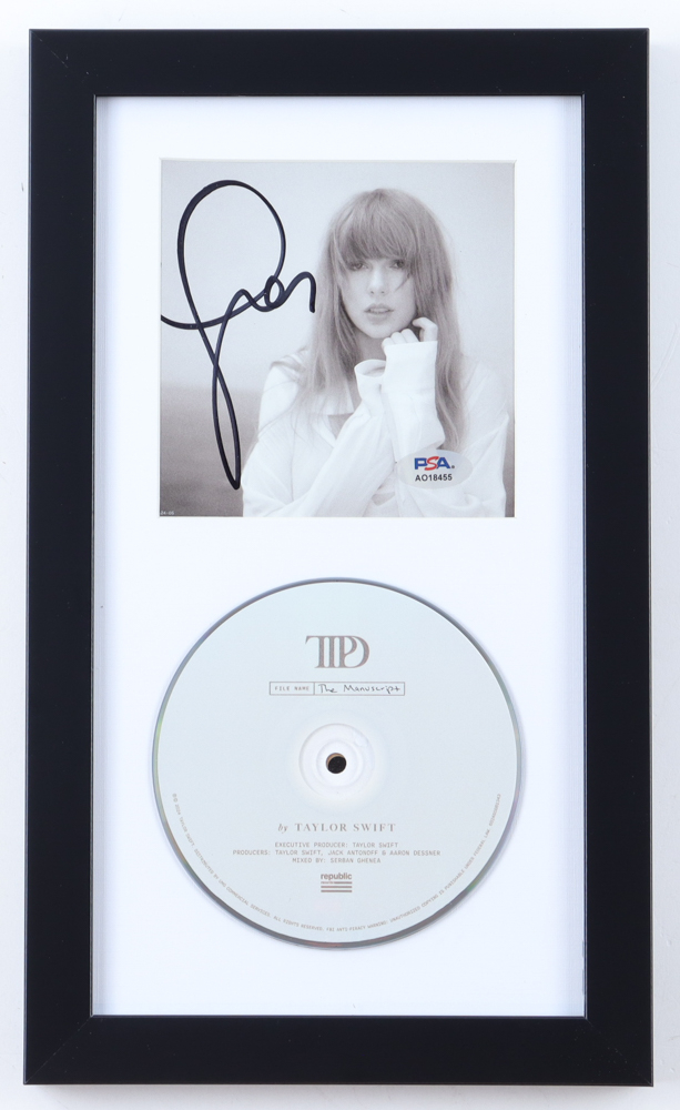 Signed Insert Cd Taylor Swift Signed Custom Framed