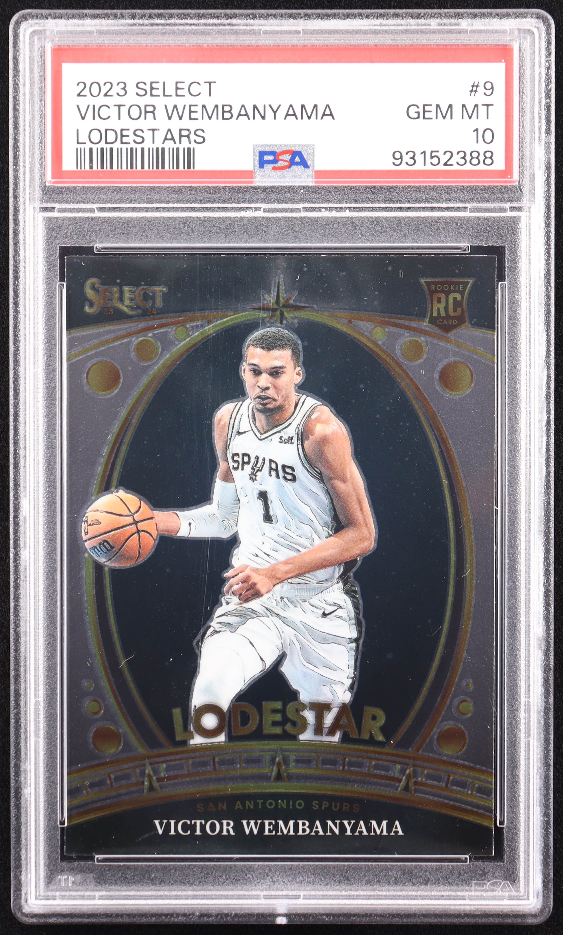 Victor Wembanyama 2023-24 Select Lodestars #9 RC (PSA 10) at PristineAuction.com Victor Wembanyama 2023-24 Select Lodestars #9 RC (PSA 10) at PristineAuction.com