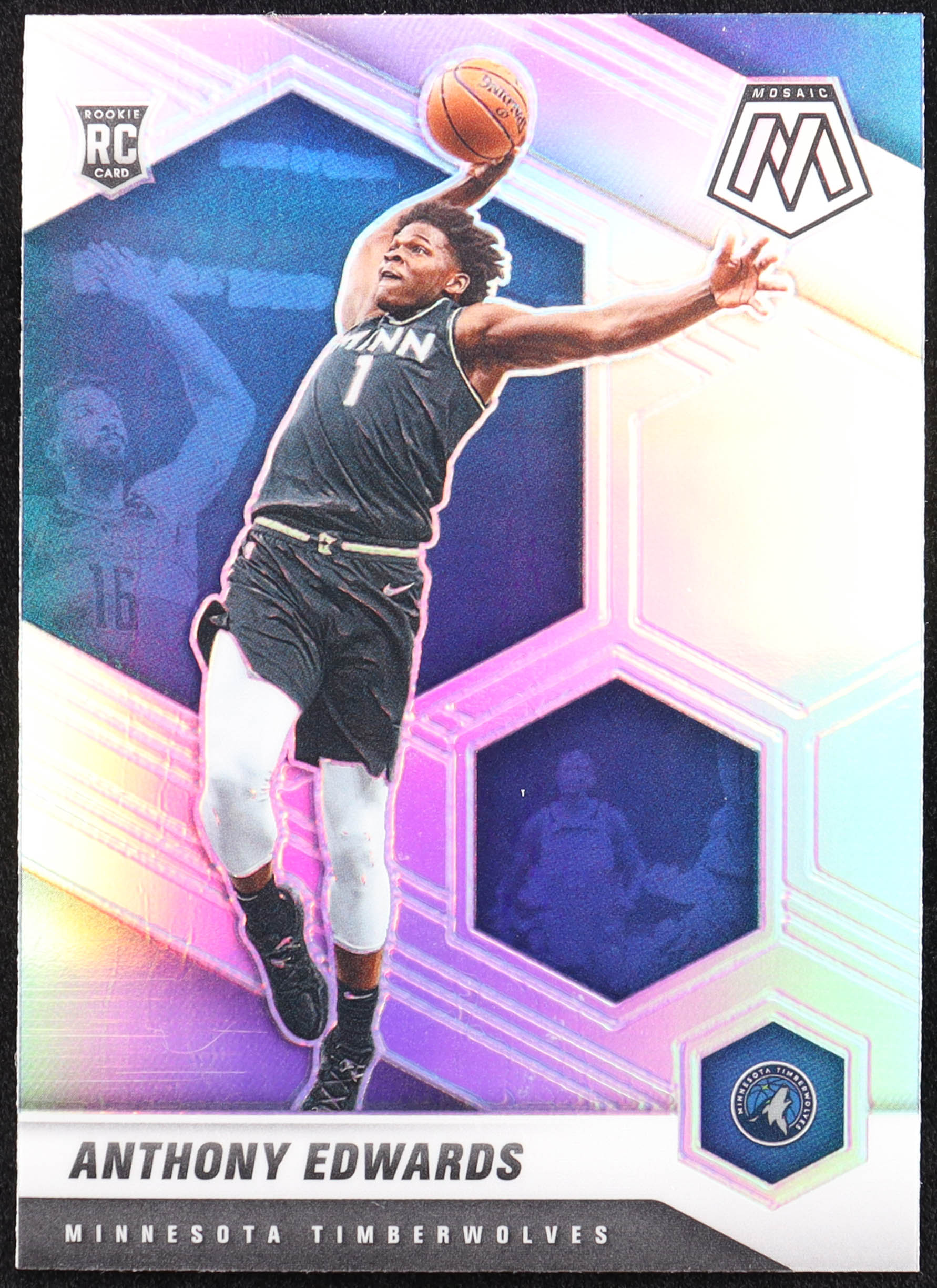 Anthony Edwards 2020-21 Panini Mosaic Silver #201 RC at PristineAuction.com Anthony Edwards 2020-21 Panini Mosaic Silver #201 RC at PristineAuction.com