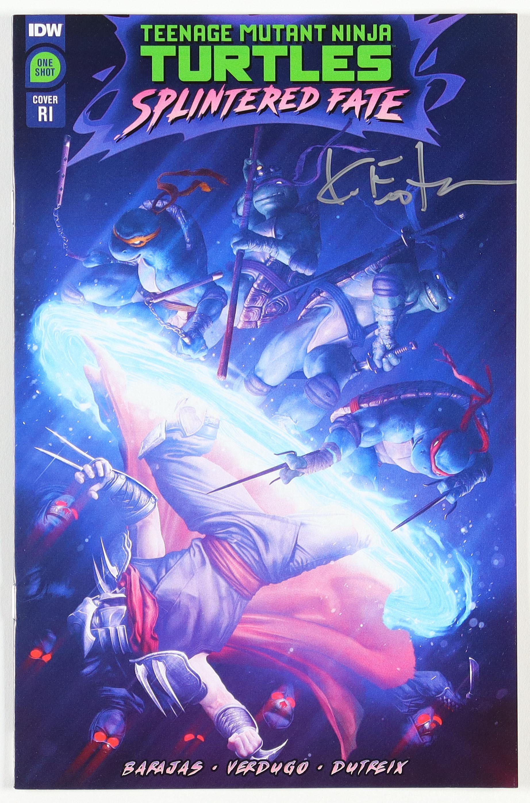 Kevin Eastman Signed "Teenage Mutant Ninja Turtles" Splintered Fate One Shot Cover RI IDW Comic Book (PA) at PristineAuction.com Kevin Eastman Signed "Teenage Mutant Ninja Turtles" Splintered Fate One Shot Cover RI IDW Comic Book (PA) at PristineAuction.com