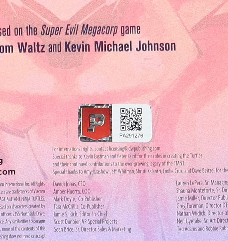 Kevin Eastman Signed "Teenage Mutant Ninja Turtles" Splintered Fate One Shot Cover RI IDW Comic Book (PA) at PristineAuction.com Kevin Eastman Signed "Teenage Mutant Ninja Turtles" Splintered Fate One Shot Cover RI IDW Comic Book (PA) at PristineAuction.com