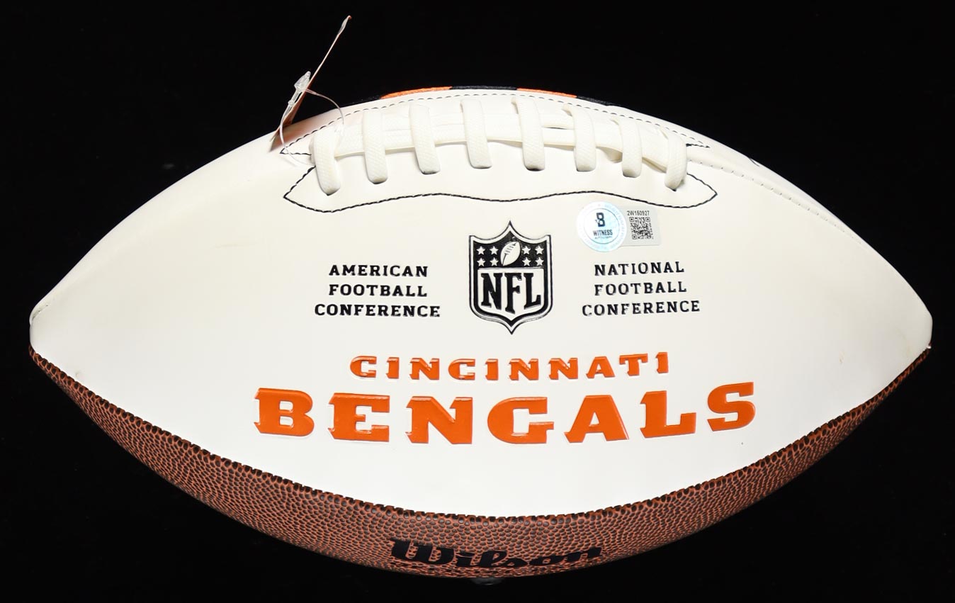 Chad "Ochocinco" Johnson Signed Bengals Logo Football (Beckett) at PristineAuction.com Chad "Ochocinco" Johnson Signed Bengals Logo Football (Beckett) at PristineAuction.com