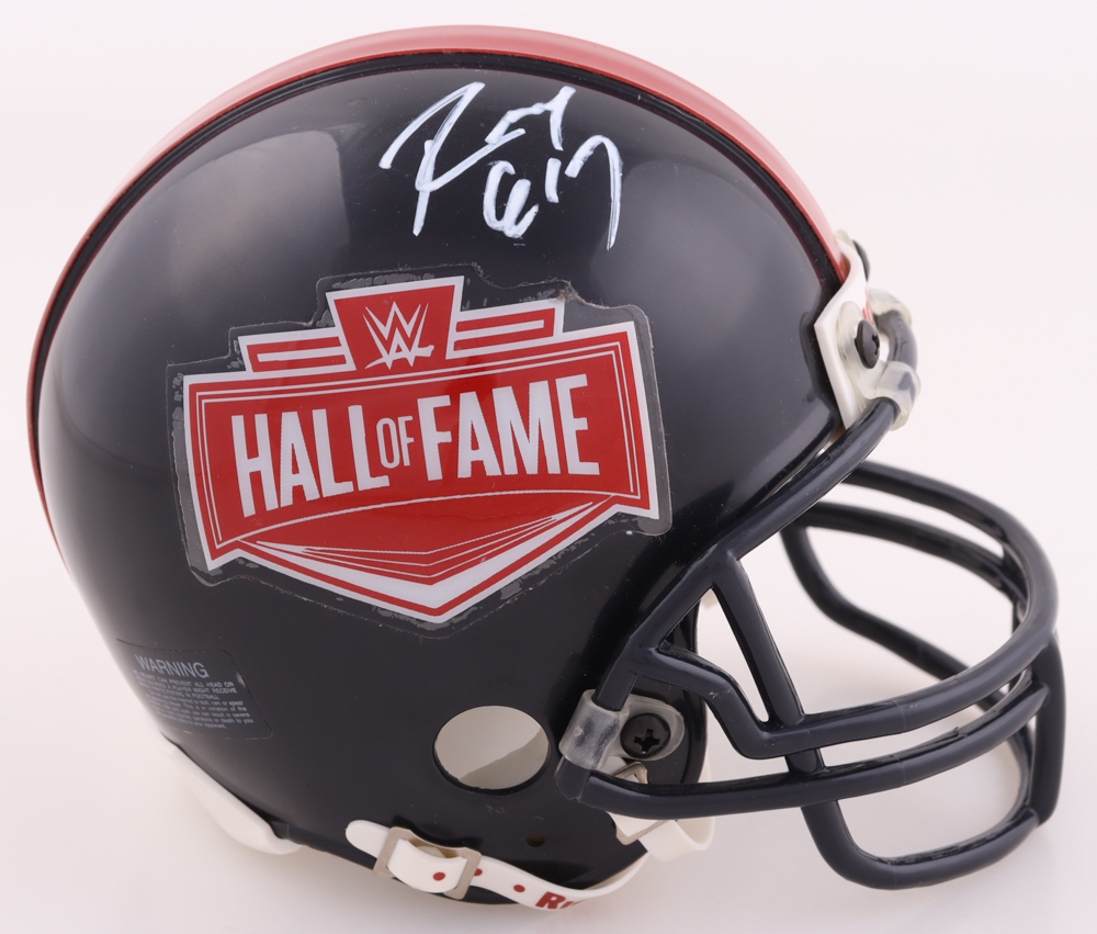 Rey Mysterio Jr. Signed WWE Hall of Fame Logo Mini Helmet (JSA) at PristineAuction.com Rey Mysterio Jr. Signed WWE Hall of Fame Logo Mini Helmet (JSA) at PristineAuction.com