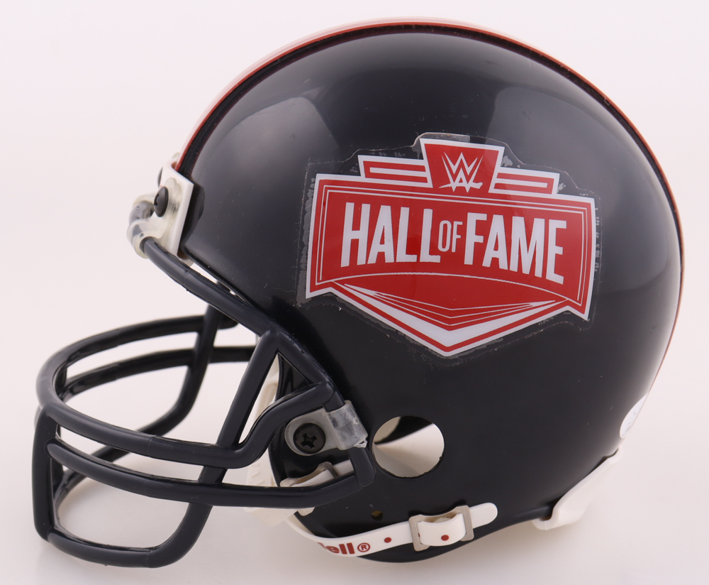 Rey Mysterio Jr. Signed WWE Hall of Fame Logo Mini Helmet (JSA) at PristineAuction.com Rey Mysterio Jr. Signed WWE Hall of Fame Logo Mini Helmet (JSA) at PristineAuction.com