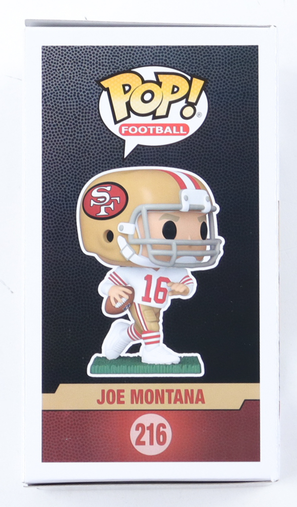 Joe Montana Signed 49ers #216 Funko Pop! Vinyl Figure (Montana) at PristineAuction.com Joe Montana Signed 49ers #216 Funko Pop! Vinyl Figure (Montana) at PristineAuction.com