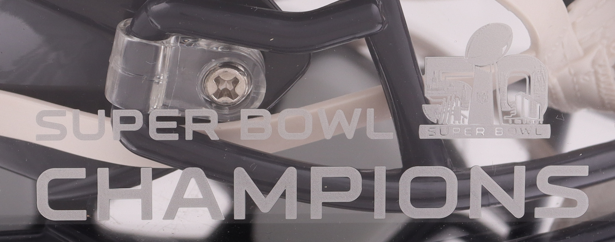 Peyton Manning Signed LE Broncos / Super Bowl 50 Champions Logo Speed ...