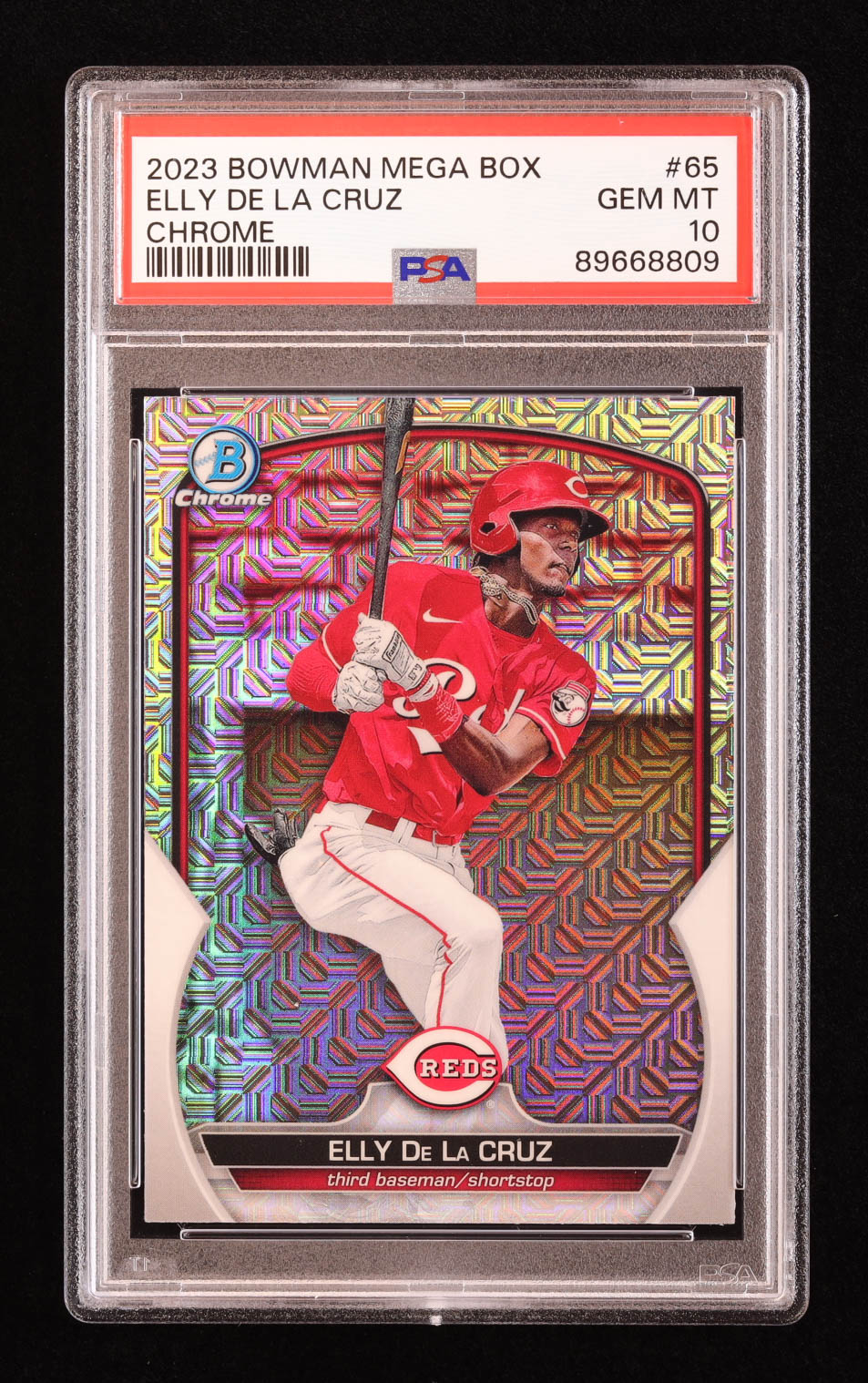 Elly De La Cruz 2023 Bowman Chrome Mega Box Prospects #BCP65 RC (PSA 10) at PristineAuction.com Elly De La Cruz 2023 Bowman Chrome Mega Box Prospects #BCP65 RC (PSA 10) at PristineAuction.com