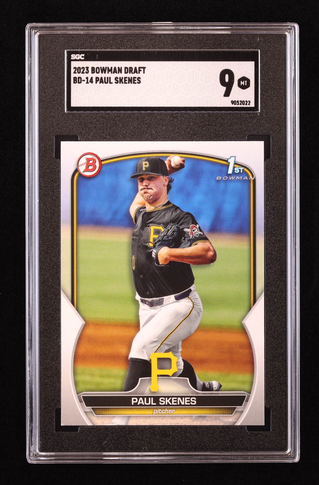 Paul Skenes 2023 Bowman Draft #BD14 RC (SGC 9) at PristineAuction.com Paul Skenes 2023 Bowman Draft #BD14 RC (SGC 9) at PristineAuction.com
