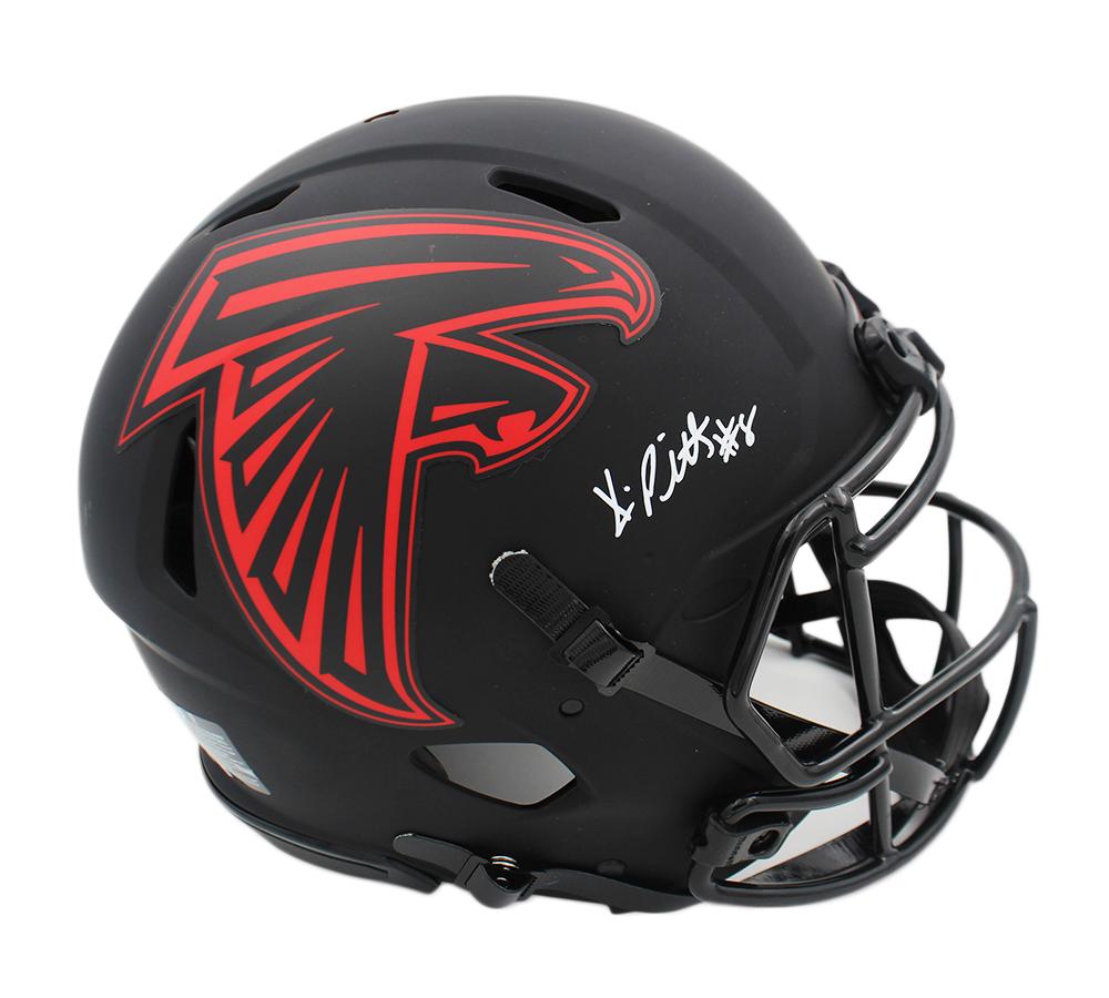 Kyle Pitts Signed Falcons Full-Size Authentic On-Field Eclipse Alternate Speed Helmet (Radtke) at PristineAuction.com Kyle Pitts Signed Falcons Full-Size Authentic On-Field Eclipse Alternate Speed Helmet (Radtke) at PristineAuction.com
