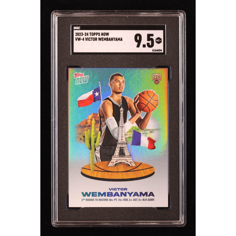 Victor Wembanyama 2023-24 Topps Now Victor Wembanyama #VW4 RC (SGC 9.5) at PristineAuction.com