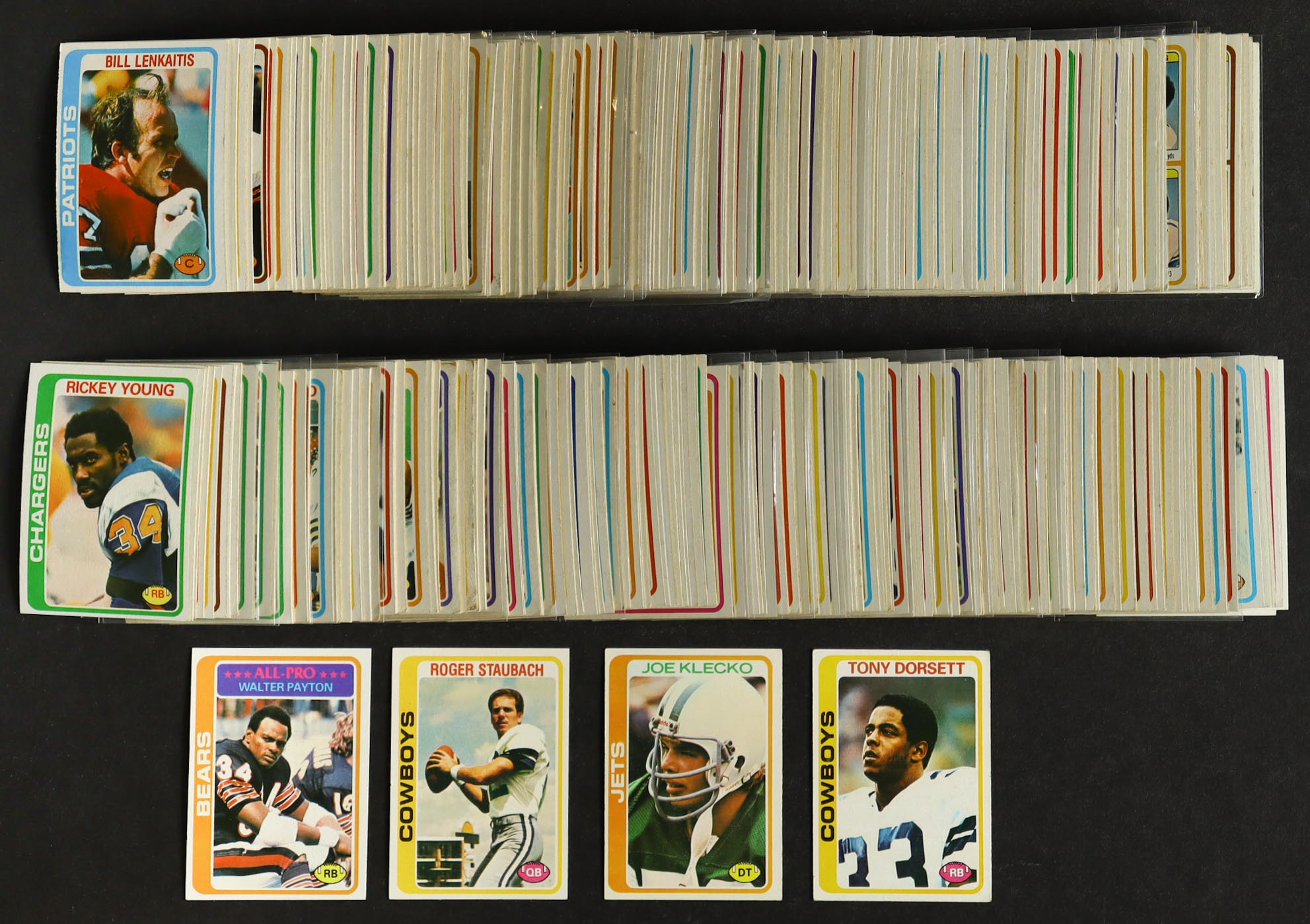 1978 Topps Football Complete Set of (528) Cards with Walter Payton AP #200, Roger Staubach #290, Joe Klecko #287, Tony Dorsett #315 at PristineAuction.com 1978 Topps Football Complete Set of (528) Cards with Walter Payton AP #200, Roger Staubach #290, Joe Klecko #287, Tony Dorsett #315 at PristineAuction.com