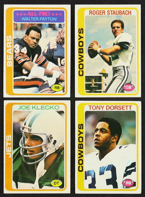 1978 Topps Football Complete Set of (528) Cards with Walter Payton AP #200, Roger Staubach #290, Joe Klecko #287, Tony Dorsett #315 at PristineAuction.com 1978 Topps Football Complete Set of (528) Cards with Walter Payton AP #200, Roger Staubach #290, Joe Klecko #287, Tony Dorsett #315 at PristineAuction.com