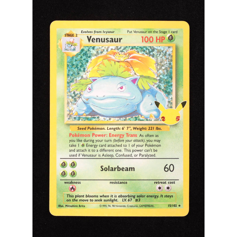 Mitsuhiro Arita Illustrator Card Venusaur Holo Pokemon Card - Celebrations  Classic Collection #15/102 (Ungraded, Lightly Played Condition) Pokemon  Venusaur 15 Price