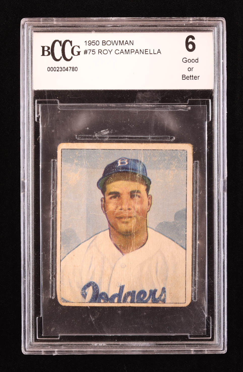 Roy Campanella 1950 Bowman #75 (BCCG 6) at PristineAuction.com Roy Campanella 1950 Bowman #75 (BCCG 6) at PristineAuction.com