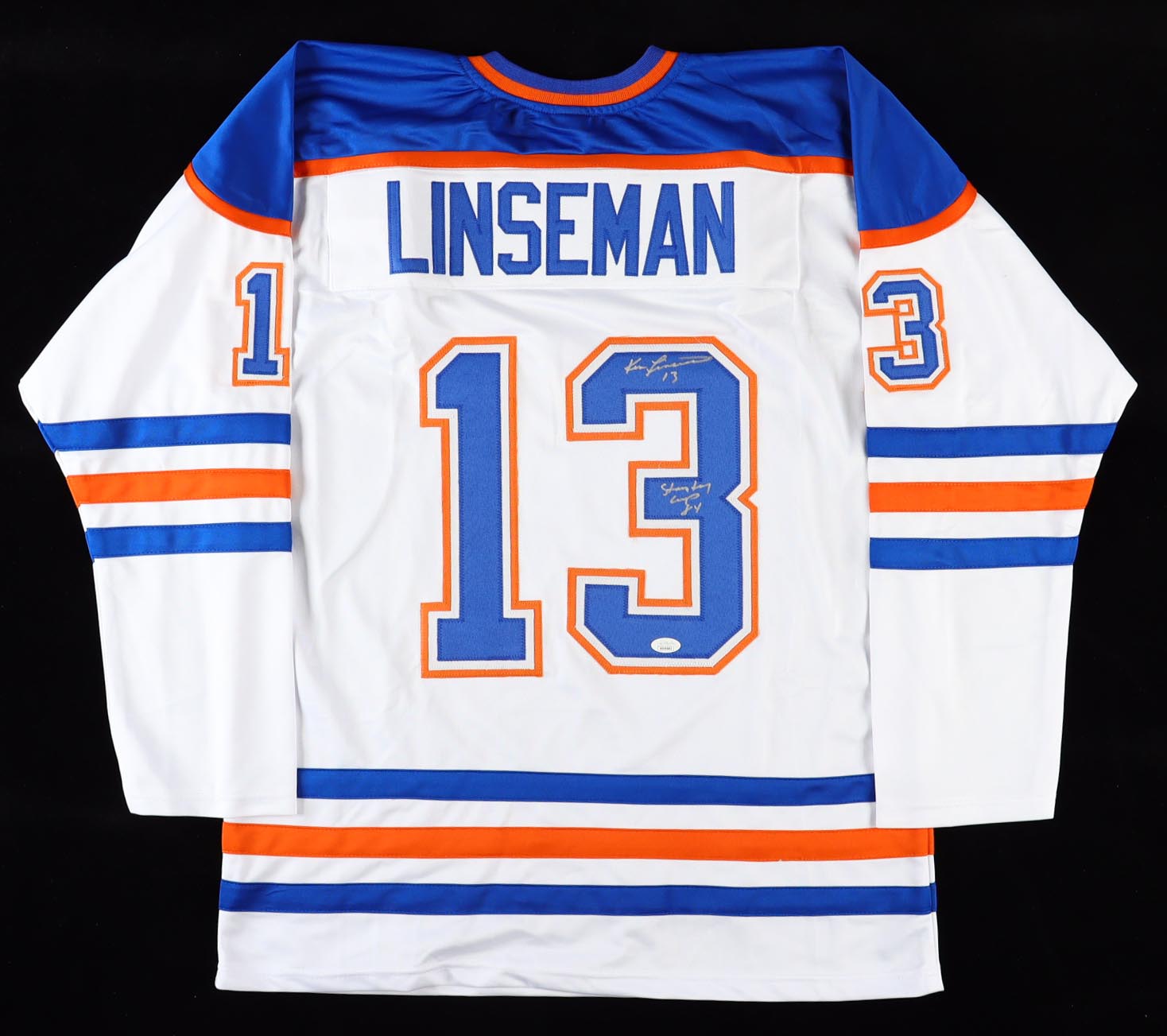 Ken Linseman Signed Jersey Inscribed "Stanley Cup '84" (JSA) at PristineAuction.com Ken Linseman Signed Jersey Inscribed "Stanley Cup '84" (JSA) at PristineAuction.com
