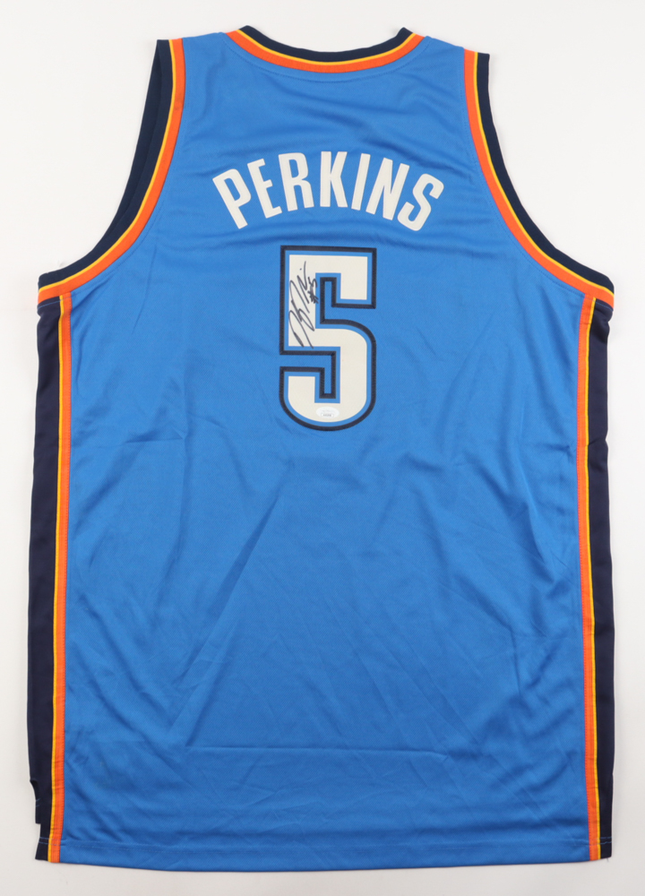 Kendrick Perkins Signed Thunder Jersey (JSA) at PristineAuction.com Kendrick Perkins Signed Thunder Jersey (JSA) at PristineAuction.com