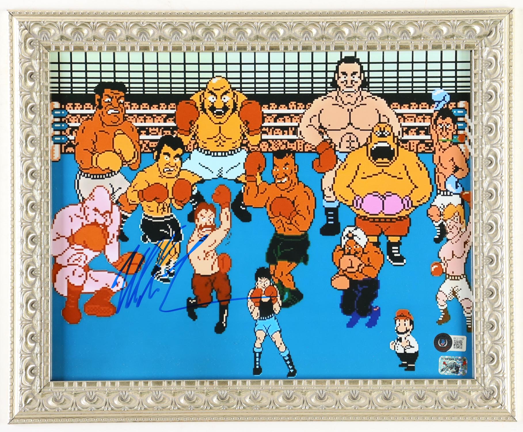 Mike Tyson Signed Nintendo "Punch-Out!!!" Custom Framed Print (Beckett & Tyson) at PristineAuction.com Mike Tyson Signed Nintendo "Punch-Out!!!" Custom Framed Print (Beckett & Tyson) at PristineAuction.com