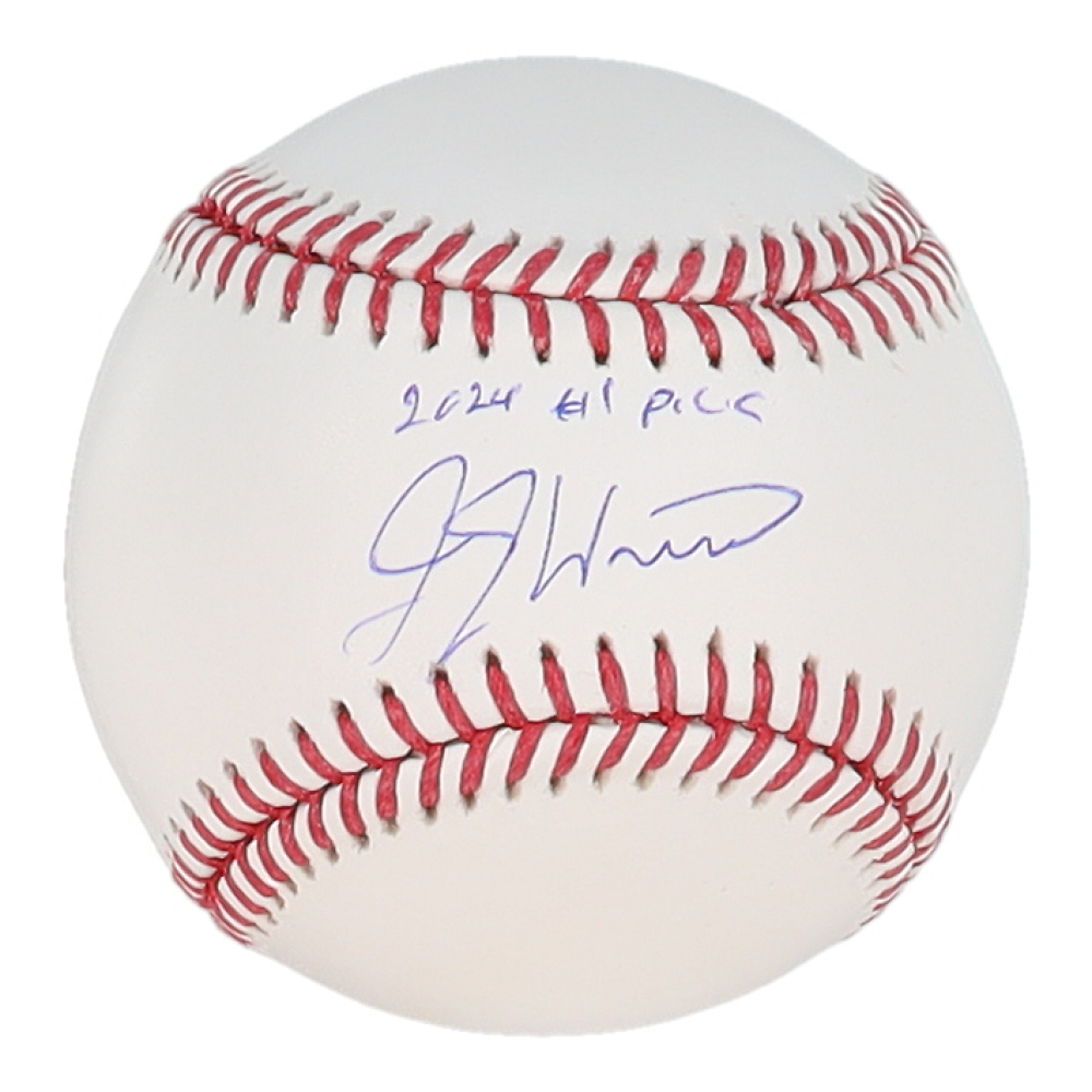 J. J. Wetherholt Signed OML Baseball Inscribed "2024 #1 Pick" (Beckett) at PristineAuction.com