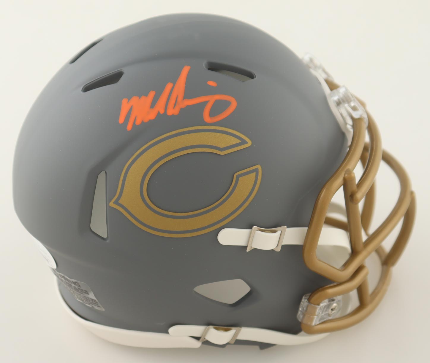 Mike Singletary Signed Bears Slate Alternate Speed Mini Helmet (JSA) at PristineAuction.com Mike Singletary Signed Bears Slate Alternate Speed Mini Helmet (JSA) at PristineAuction.com