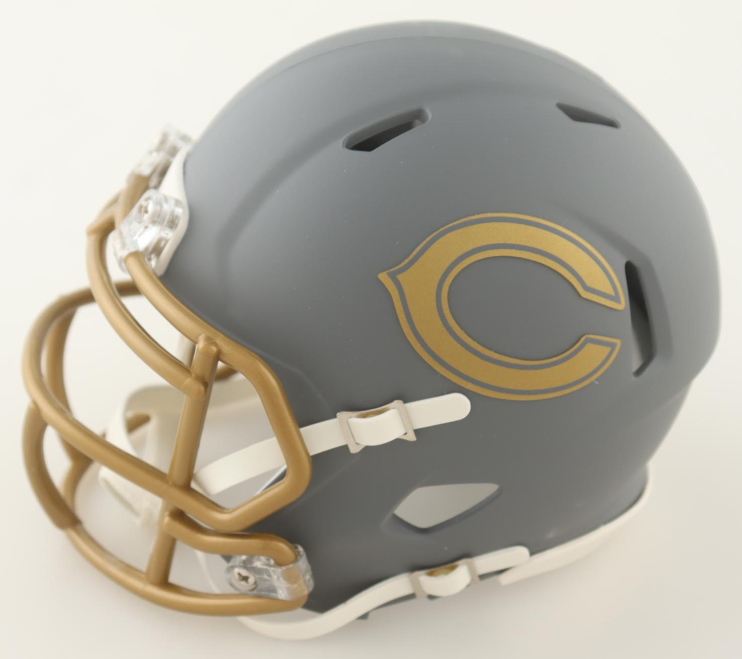 Mike Singletary Signed Bears Slate Alternate Speed Mini Helmet (JSA) at PristineAuction.com Mike Singletary Signed Bears Slate Alternate Speed Mini Helmet (JSA) at PristineAuction.com