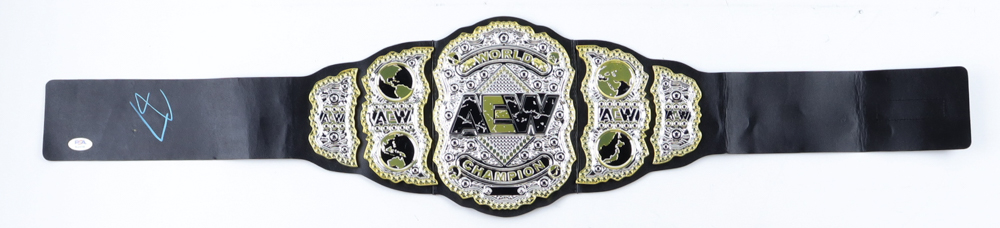 Jack Perry Signed AEW World Heavyweight Championship Belt (PSA) at PristineAuction.com Jack Perry Signed AEW World Heavyweight Championship Belt (PSA) at PristineAuction.com