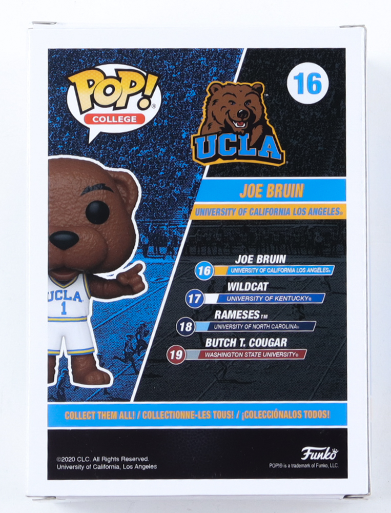 Mark Harmon Signed UCLA Bruins #16 Joe Bruin Funko Pop! Vinyl Figure (Beckett) at PristineAuction.com Mark Harmon Signed UCLA Bruins #16 Joe Bruin Funko Pop! Vinyl Figure (Beckett) at PristineAuction.com