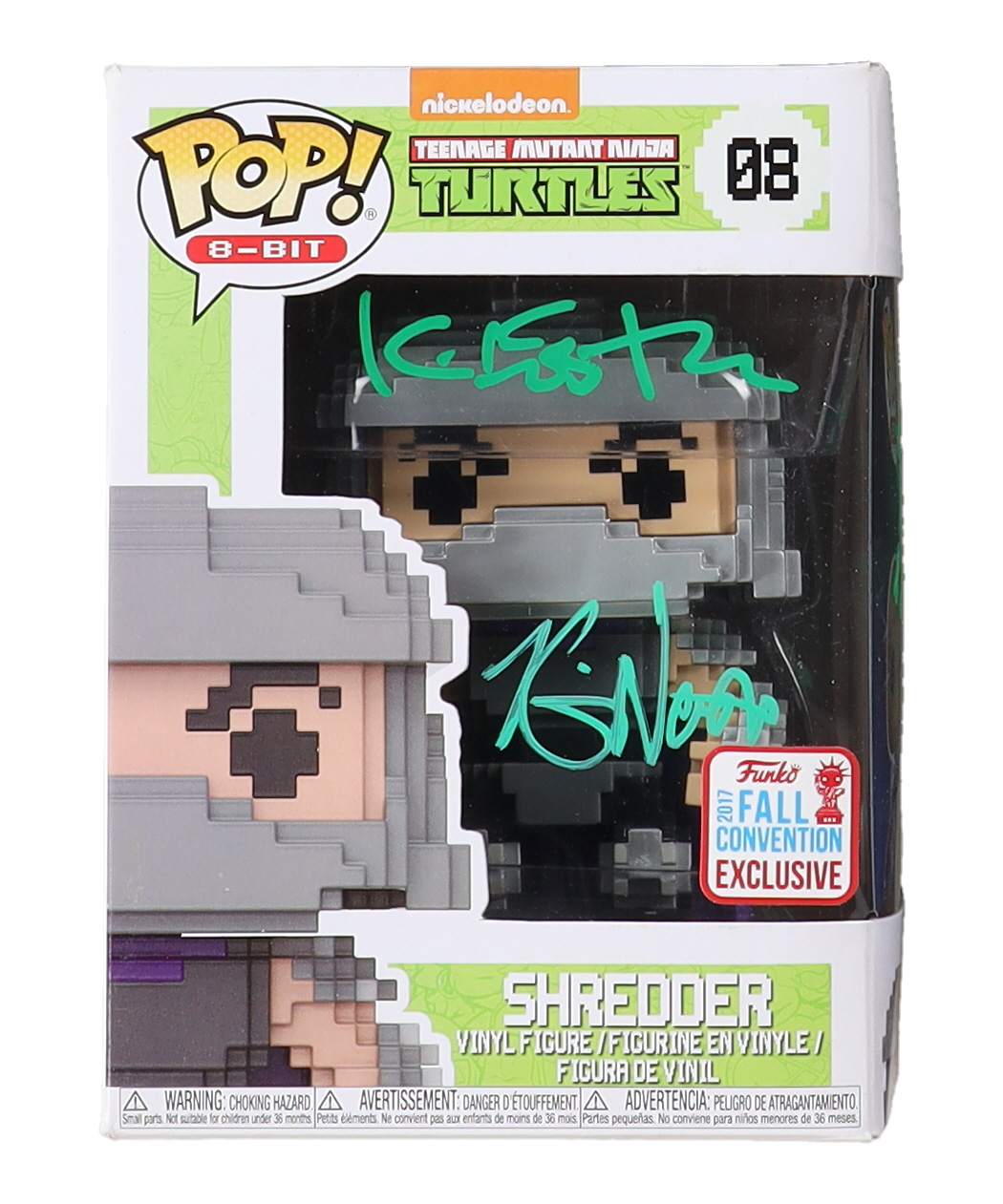 Kevin Nash & Kevin Eastman Signed "Teenage Mutant Ninja Turtles" #08 Shredder Funko Pop! Vinyl Figure With Hand-Drawn Shredder Sketch (JSA) at PristineAuction.com Kevin Nash & Kevin Eastman Signed "Teenage Mutant Ninja Turtles" #08 Shredder Funko Pop! Vinyl Figure With Hand-Drawn Shredder Sketch (JSA) at PristineAuction.com