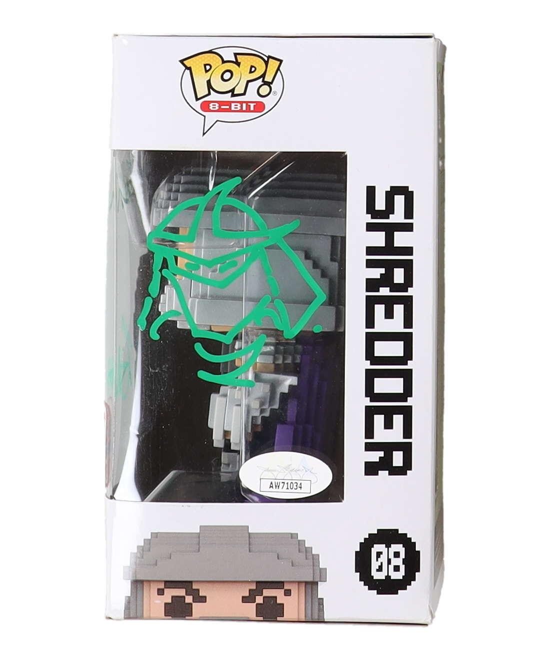 Kevin Nash & Kevin Eastman Signed "Teenage Mutant Ninja Turtles" #08 Shredder Funko Pop! Vinyl Figure With Hand-Drawn Shredder Sketch (JSA) at PristineAuction.com Kevin Nash & Kevin Eastman Signed "Teenage Mutant Ninja Turtles" #08 Shredder Funko Pop! Vinyl Figure With Hand-Drawn Shredder Sketch (JSA) at PristineAuction.com