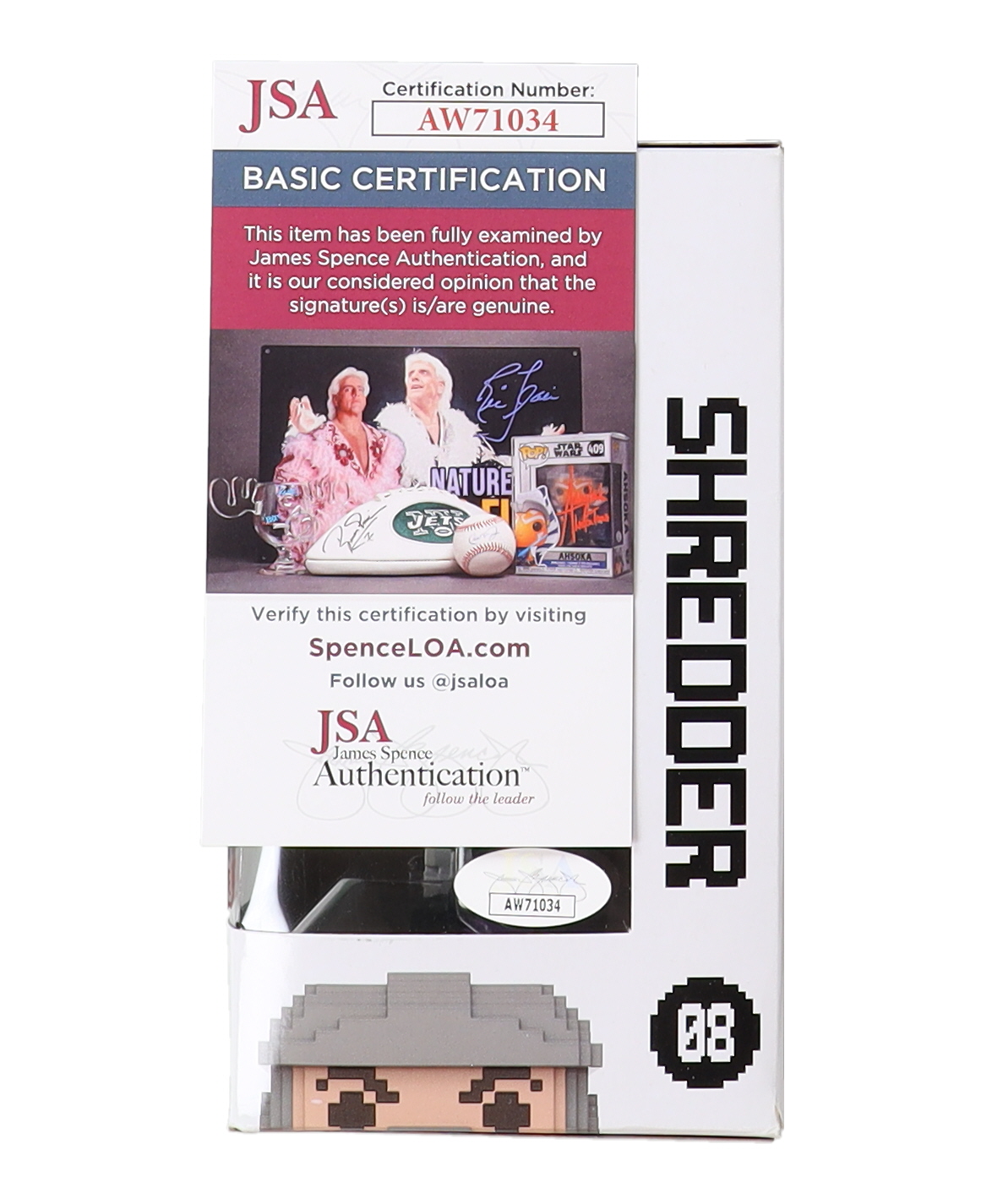 Kevin Nash & Kevin Eastman Signed "Teenage Mutant Ninja Turtles" #08 Shredder Funko Pop! Vinyl Figure With Hand-Drawn Shredder Sketch (JSA) at PristineAuction.com Kevin Nash & Kevin Eastman Signed "Teenage Mutant Ninja Turtles" #08 Shredder Funko Pop! Vinyl Figure With Hand-Drawn Shredder Sketch (JSA) at PristineAuction.com