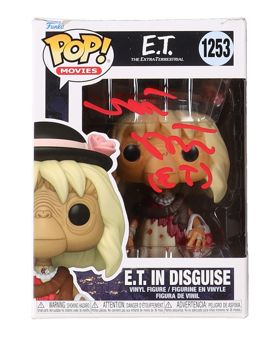 Matthew Demeritt Signed "E.T." #1253 E.T. in Disguise Funko Pop! Vinyl Figure Inscribed "(ET)" (JSA) at PristineAuction.com Matthew Demeritt Signed "E.T." #1253 E.T. in Disguise Funko Pop! Vinyl Figure Inscribed "(ET)" (JSA) at PristineAuction.com