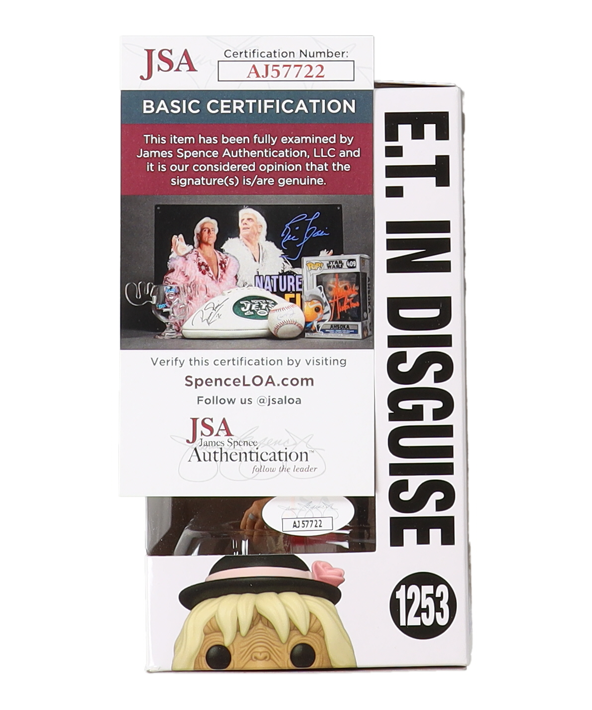 Matthew Demeritt Signed "E.T." #1253 E.T. in Disguise Funko Pop! Vinyl Figure Inscribed "(ET)" (JSA) at PristineAuction.com Matthew Demeritt Signed "E.T." #1253 E.T. in Disguise Funko Pop! Vinyl Figure Inscribed "(ET)" (JSA) at PristineAuction.com