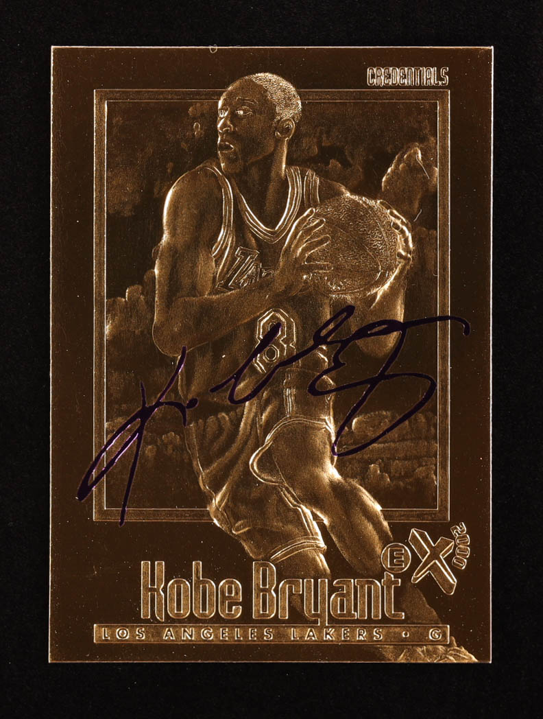 Kobe Bryant 1996-97 Skybox EX-2000 Purple Signature 23Kt Gold RC at PristineAuction.com Kobe Bryant 1996-97 Skybox EX-2000 Purple Signature 23Kt Gold RC at PristineAuction.com