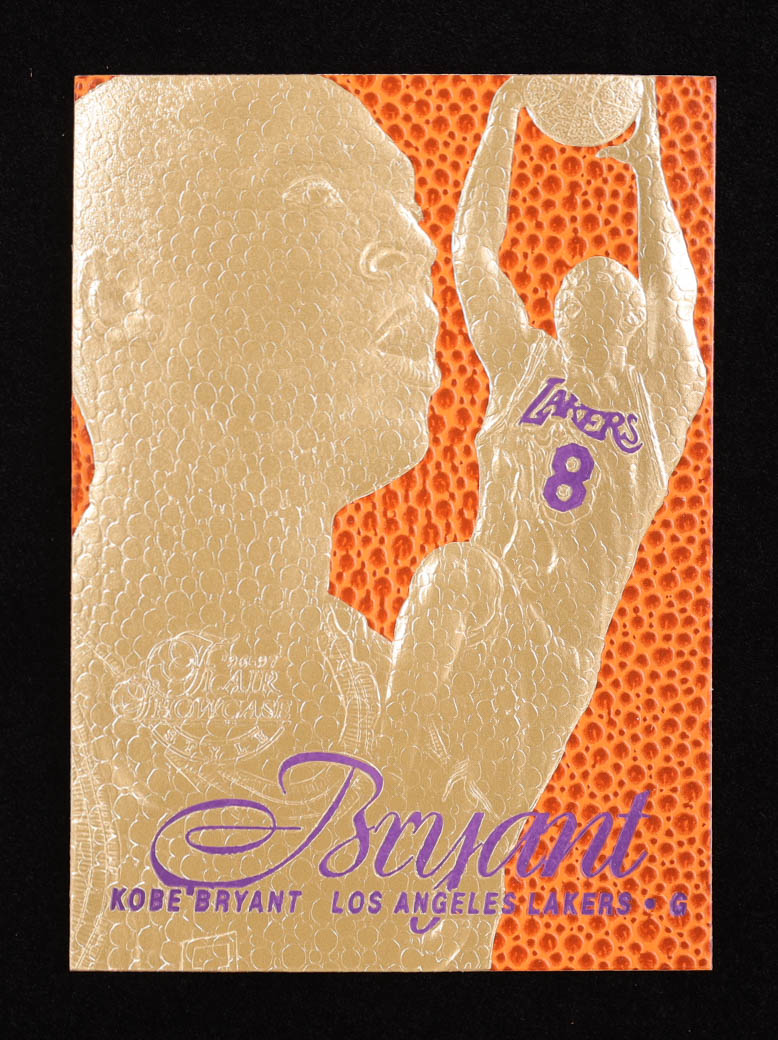 Kobe Bryant 1996-97 Flair Showcase Feel the Game Purple 23Kt Gold RC at PristineAuction.com Kobe Bryant 1996-97 Flair Showcase Feel the Game Purple 23Kt Gold RC at PristineAuction.com