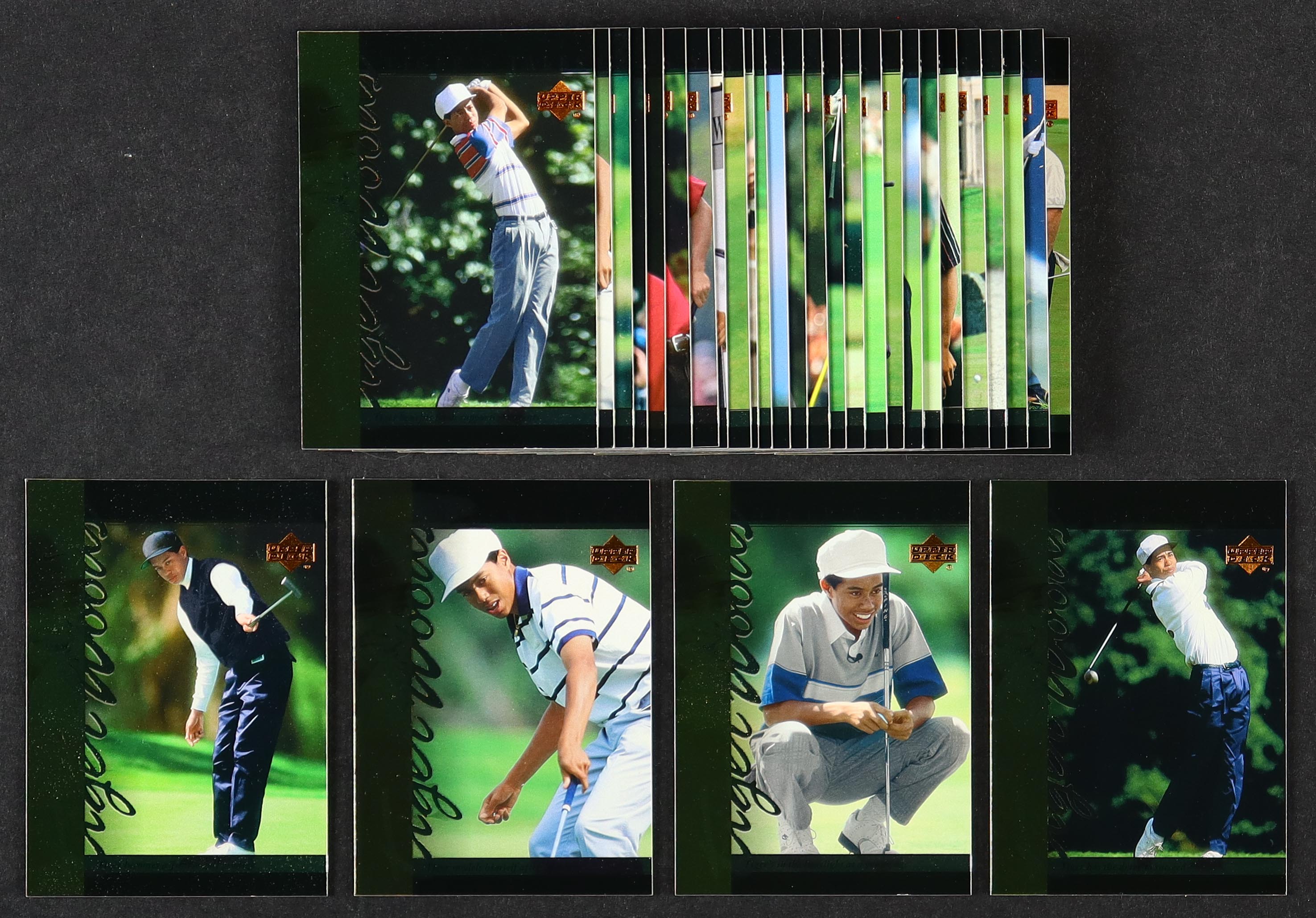 Tiger Woods 2001 Upper Deck Tiger's Tales Complete Set of (30) Cards at PristineAuction.com Tiger Woods 2001 Upper Deck Tiger's Tales Complete Set of (30) Cards at PristineAuction.com