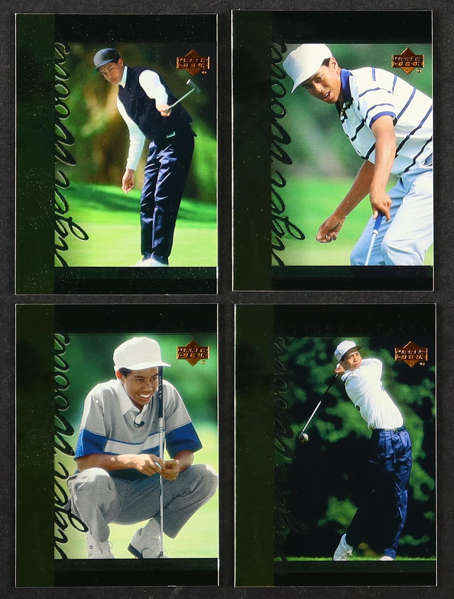 Tiger Woods 2001 Upper Deck Tiger's Tales Complete Set of (30) Cards at PristineAuction.com Tiger Woods 2001 Upper Deck Tiger's Tales Complete Set of (30) Cards at PristineAuction.com