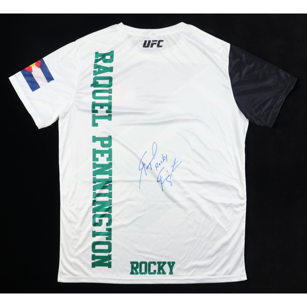 Raquel Pennington Signed UFC Shirt Inscribed "Rocky" (JSA) | Pristine ...