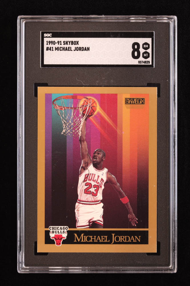 Michael Jordan 1990-91 SkyBox #41 (SGC 8) at PristineAuction.com Michael Jordan 1990-91 SkyBox #41 (SGC 8) at PristineAuction.com