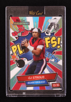 CJ Stroud 2023 Wild Card Alumination Comix Rainbow Silver #ACCS #13/35 RC at PristineAuction.com