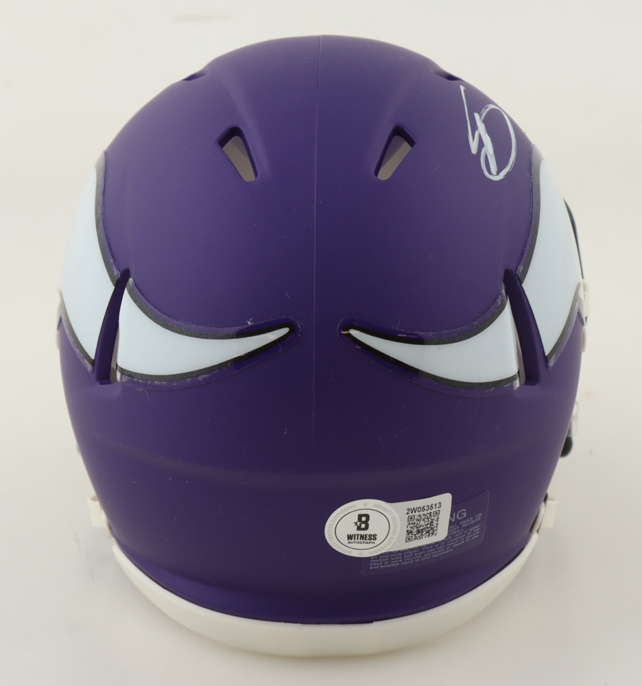 Stefon Diggs Signed Vikings Speed Mini Helmet (Beckett) at PristineAuction.com Stefon Diggs Signed Vikings Speed Mini Helmet (Beckett) at PristineAuction.com
